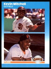 Kevin Mitchell 1987 Fleer Update #U-82 Giants MLB READ FREE SHIP AutographDen