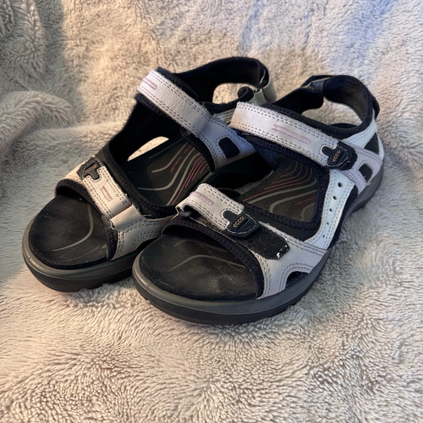 ECCO Yucatan sandalo sportivo donna EU 40 US 9 9 5 pelle marrone escursionismo sentiero us intime ottimeioni