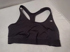 Champion Sports Bra Large Black Wireless Racerback Workout Yoga Running A16