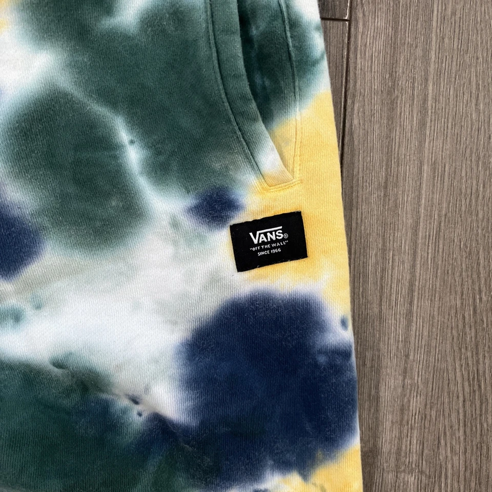 Pantalones deportivos VANS para hombre L Tie Dye azul verde amarillo Foto 3 de 4