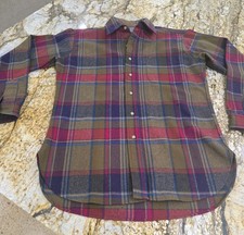 Vintage Blue Tag Pendleton 100 Virgin Wool Button Up Shirt Size Medium
