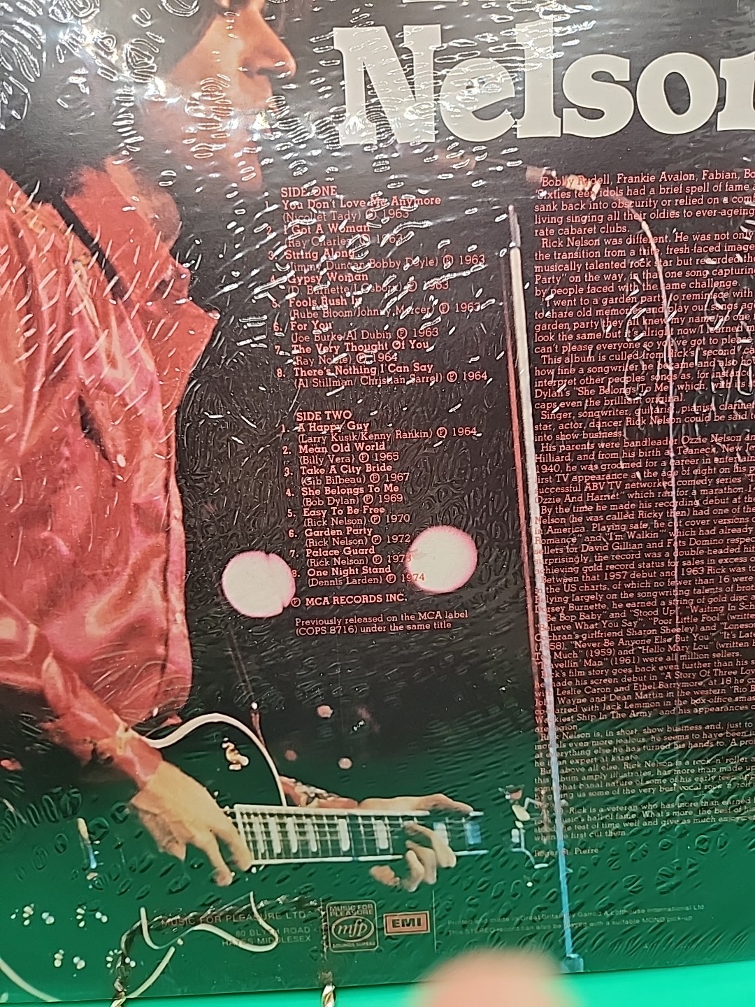 Rick Nelson,"The Rick Nelson Singles Album 1963-1974" vinyl LP New Sealed 