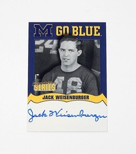 2002 Tk Legacy Michigan Go Blue Autographs Jack Weisenburger Mgb22 Auto