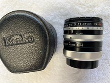 Kenko CF1 Auto Teleplus 2X 3X Teleconverter Lens for Canon with Case and Caps