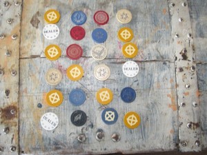 Vintage Clay Poker Chips   Lot of 24