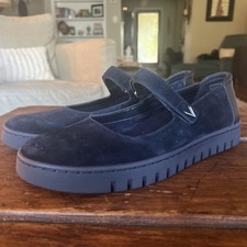 Vionic Womens Uptown Mary Jane Blue Suede Mary Janes 9.5 NWOB 