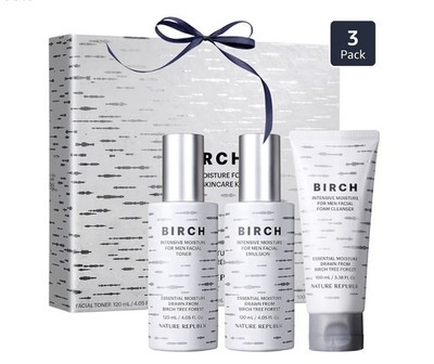 Nature Republic BIRCH Intensive for Men Facial Skincare Set Toner Emulsion Foam