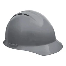ERB SAFETY 19257 Hard Hat,Type 1, Class C,Pinlock,Gray 53EA69