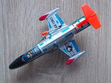 Blechflugzeug "Starfighter" mit Uhrwerk!