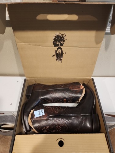 NUEVA Bota de Vaquero Alvies Billy Gibbons ZZ Top BFG Edición Limitada Para Hombre Talla 12DE - Imagen 2 de 10