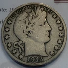 1913-D Barber Half Dollar – Nice VG