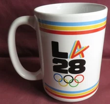 NEW, 2028 LOS ANGELES OLYMPICS, NCAA CERAMIC 15 OZ. COFFEE MUG CUP, LOGO BRANDS