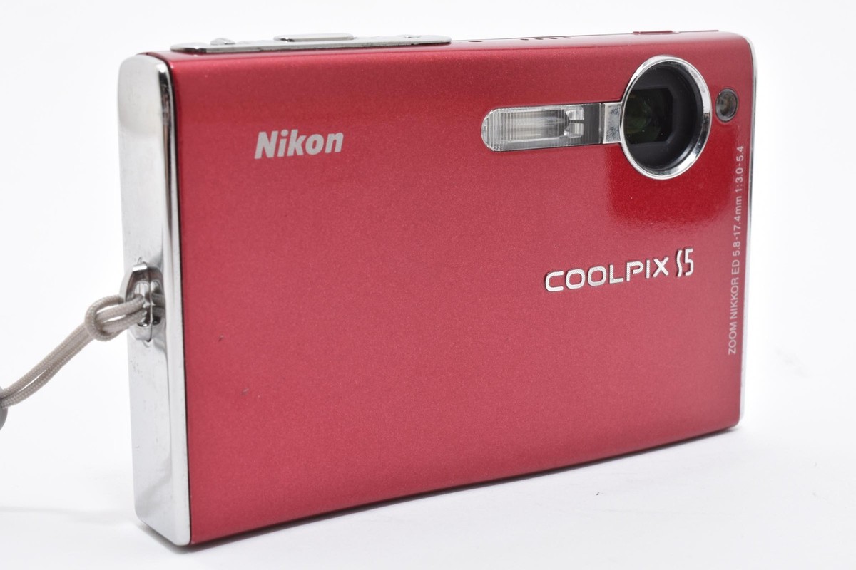 Nikon COOLPIX S5 本体 レッド MINT Bundle] Nikon COOLPIX S5 Red 6.0MP Digital Camera Y2K CCD