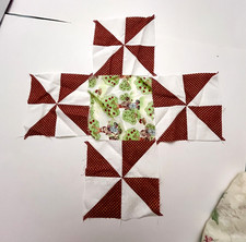 Raggedy ANN/Andy Quilt-Fabric Pre-Cut Piece-Needs Finishing-READ