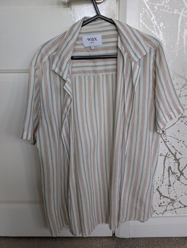 Wax London Hemd - Herren - Large - beige - gestreift