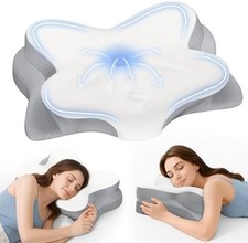 Cervical Neck Pillow, Ergonomic Memory Foam Pillows for Sleeping, Contour Side