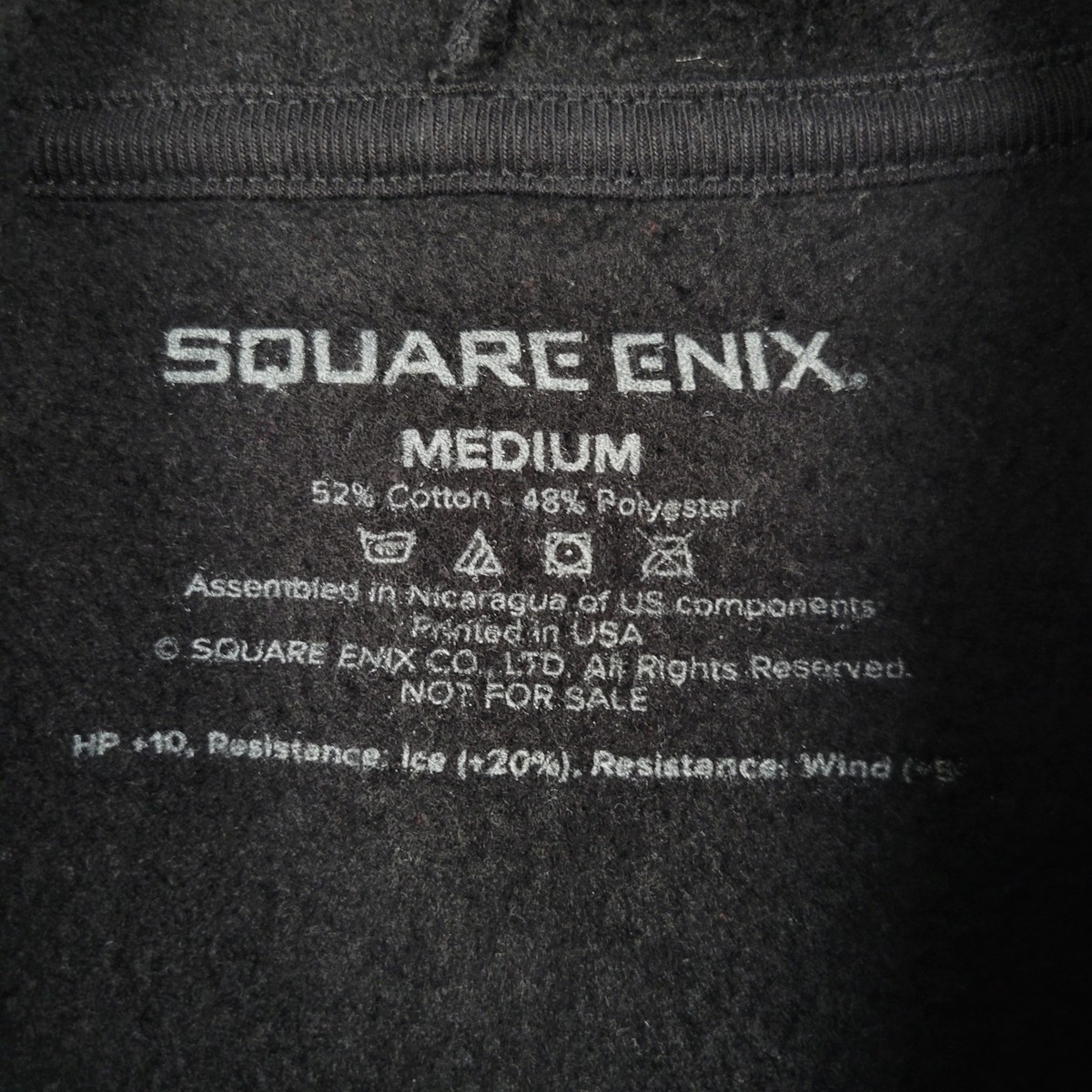Final Fantasy XVI Hoodie Men Medium Official Square Enix Collectible Stretch Zip View 4