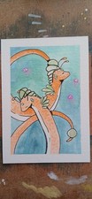 ACEO Art Card Original Artist Card ACEOcard Quiet Creature Blackbowstudio OOAK