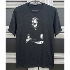 Anthony Bourdain Celebrity Chef T-Shirt Black Food Lover Tee S-3XL