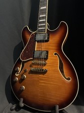 Ibanez AS93FML-VLS Used Maple+Mahogany Neck Ebony FB Violin Sunburst w/Soft Case