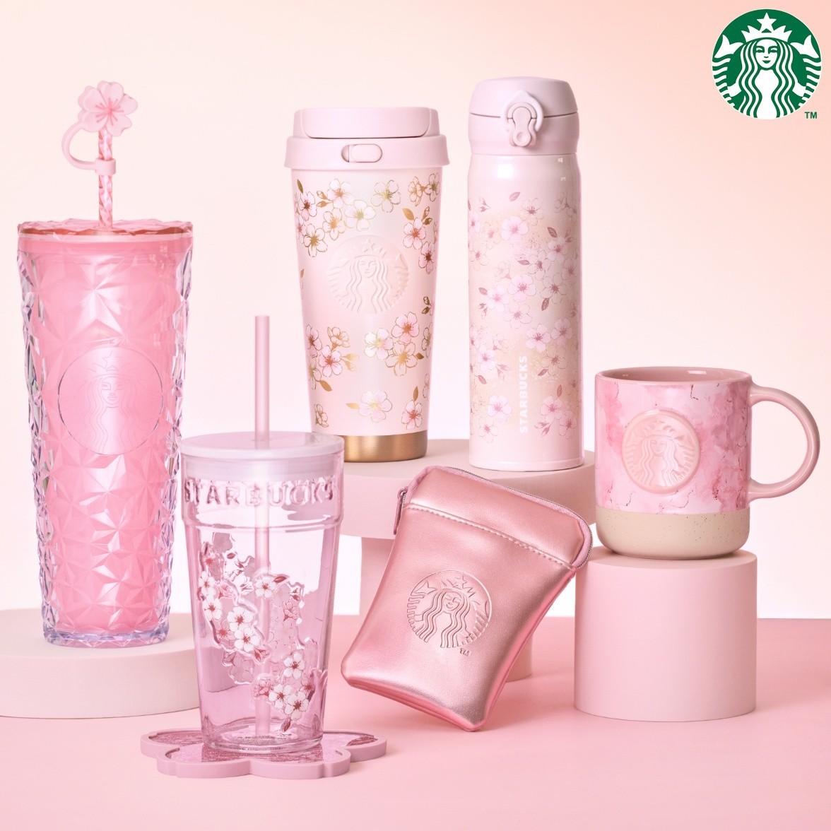 STARBUCKS SAKURA 2026 Shine Brightly Stainless Steel Bottle Mug