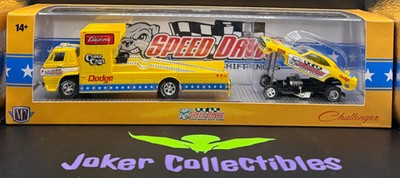M2 Machines Auto-Haulers 1966 Dodge L600 COE & 1971 Dodge Challenger Funny Car R