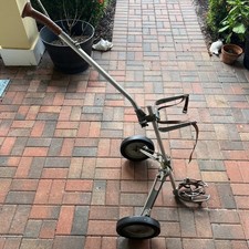 Bag Boy Aluminum Original Golf Caddy Push Pull Cart - Foldable Portable Vintage