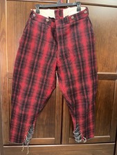 Vintage Woolrich Pants Mens Buffalo Plaid Wool 50s Hunting Heavy Outdoor