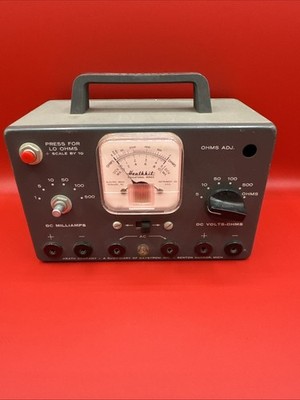 EK-1 Heathkit Multi-Meter Ohms DCV MA - Vintage Basic Electricity