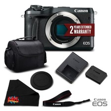 Canon EOS M6 Mirrorless Digital Camera - Black Starter Bundle 01