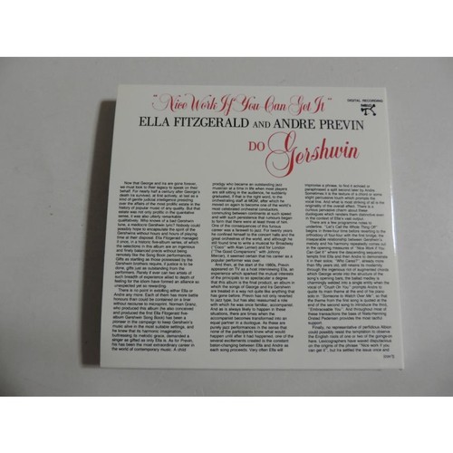 Ella Fitzgerald And Andre Previn / Do Gershwin // Cd - Imagen 2 de 2