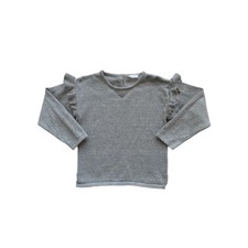 Jamie Kay Gray Ruffle Sweater Size 5y