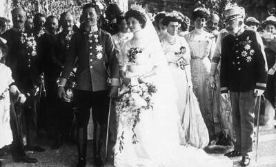 The wedding Archduke Charles Franz Josef later become Emperor Aust- Old Photo