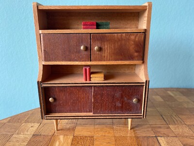 Schrank Hermann Rülke 60er  Puppenstube Puppenhaus 1:12 living room cabinet