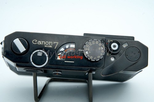 Canon model 7 rangefinder, original black paint, clean, all works, from France - Imagen 11 de 16