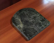 Emerald Swirl Marble Ashtray – Mid Century Pipe Rest or Gentleman’s Catchall