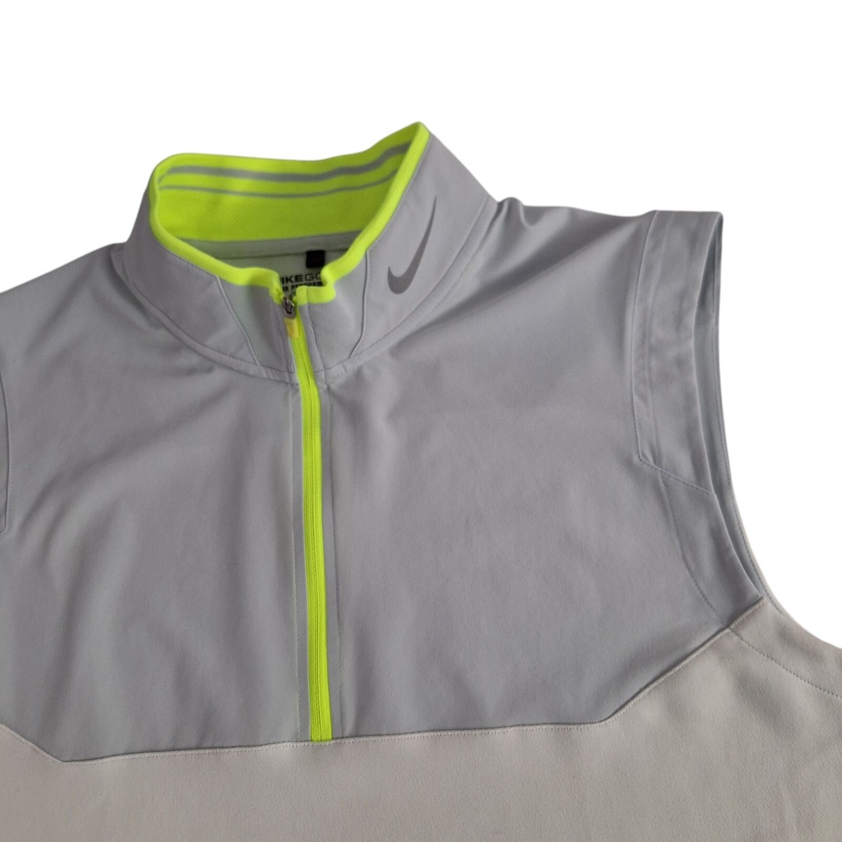 Nike Golf Tour Performance 1/2 Zip Vest Mens Medium White