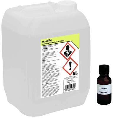 5 Liter 4,80 /l, EUROLITE Smoke Fluid -P- Profi + Nebelfluid Duftstoff Vanille