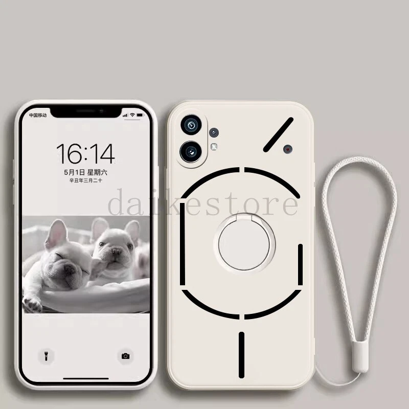 Phone Case For Nothing Phone 1 2 2A Silicone Case Soft Cover With Ring Holder