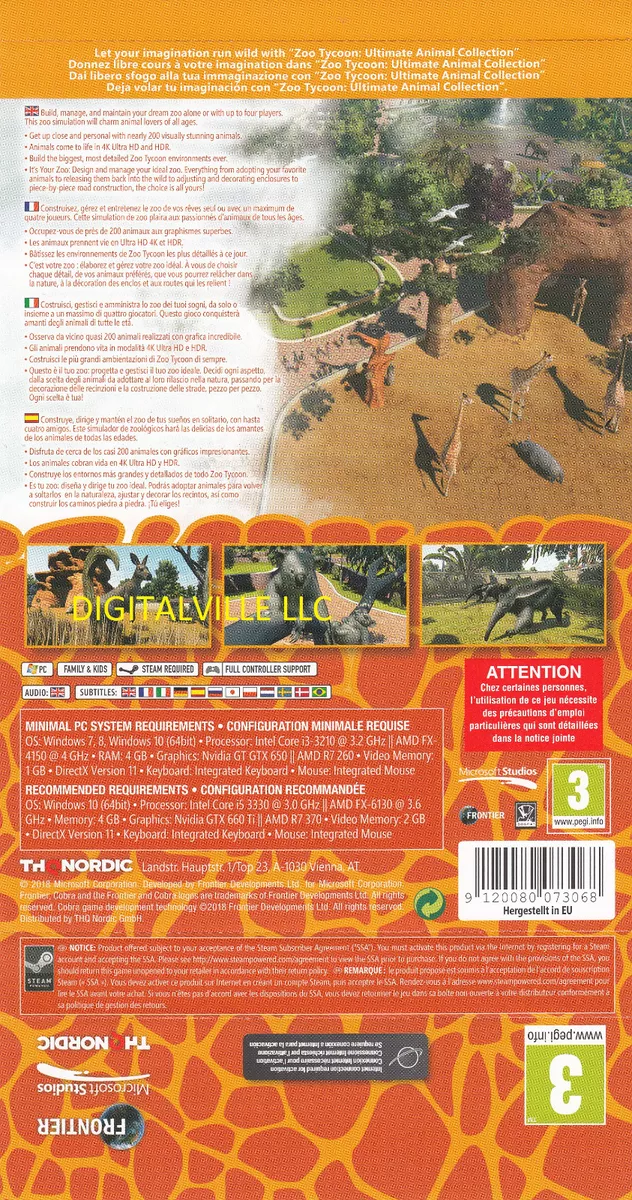 Zoo tycoon 2 ultimate collection steam