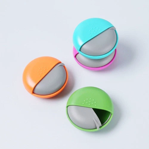 Mini Runde Drehbare Pillendose Einzel Pillendose Medizin Box Zuhause Kunststoff NEU - Bild 3 von 18
