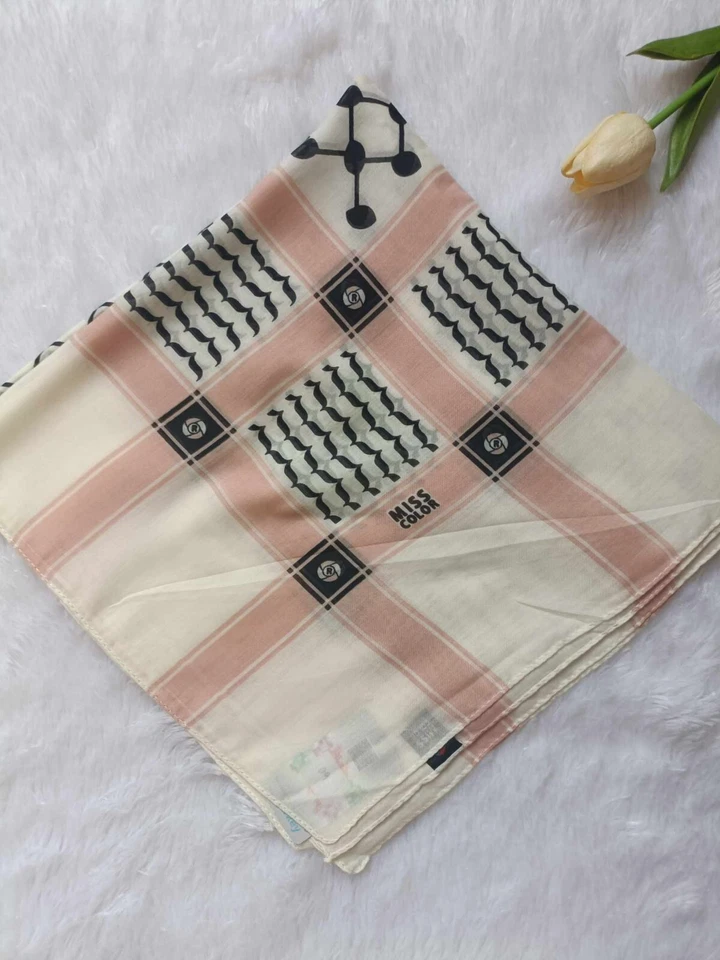 AC09 HIJAB PALESTINE SCARF SQUARE AQSA TURKEY HATTA KUFFIYEH MUSLIM ISLAMفلسطين - Imagem 4 de 4