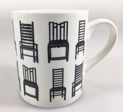 McLaggan Smith Straight-Back Chairs White Black Coffee Tea Mug Cup 1994