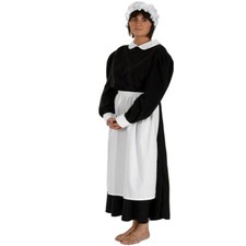 Ladies Maid Costume Victorian Maid Outfit Adult Fancy Dress 164cm Charlie Crow
