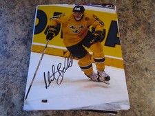 MIKAEL BACKLUND SIGNED 8X10 GLOSSY PHOTO CALGARY FLAMES (B) TEAM SWEDEN