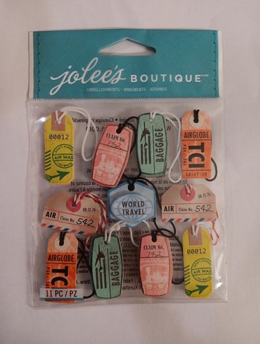 Jolee's TRAVEL & VACATION Stickers ROAD TRIP AIRPLANE LUGGAGE USA MAP Stickers
