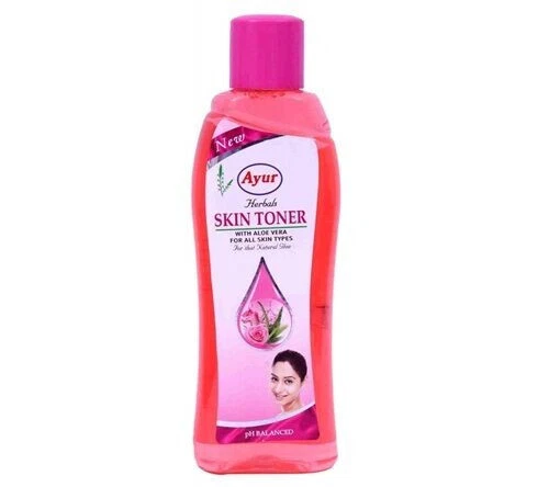 Ayur Herbal Skin Toner Aloe Vera Rose Water Moisturizer Make up