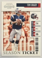 Tom Brady 2006 Playoff Contenders Season Ticket #59 New England Patriots ESE