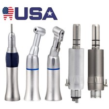 Dental Straight Contra Angle Low Speed Handpiece Air Motor Micromotor 2/4 Holes