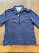 TOMMY HILFIGER+++POLO++BLU++TG L+++ORIGINALE 100%+++STREET WEAR++REUSE